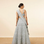 Light Blue Stone Embellished Bridal Lehenga